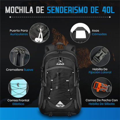 MOCHILA DE SENDERISMO 40L