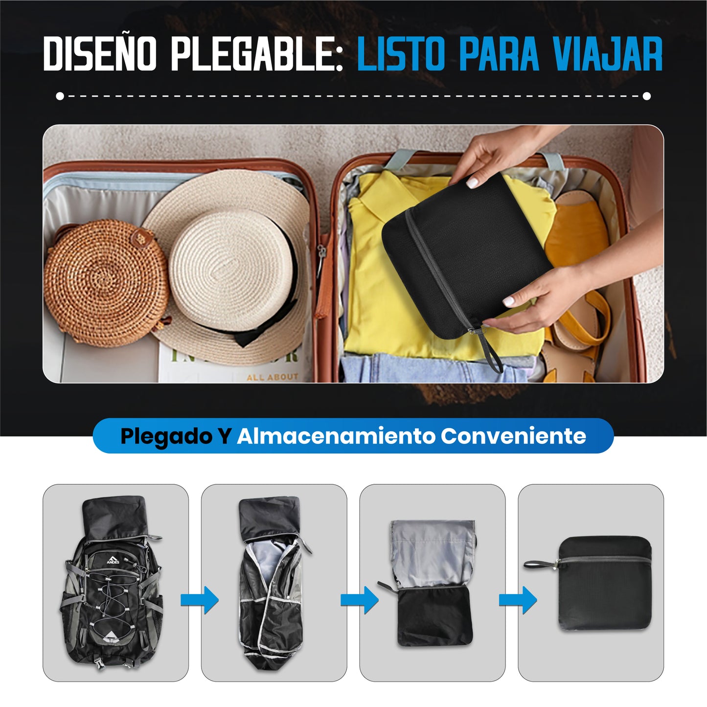 MOCHILA DE SENDERISMO 40L