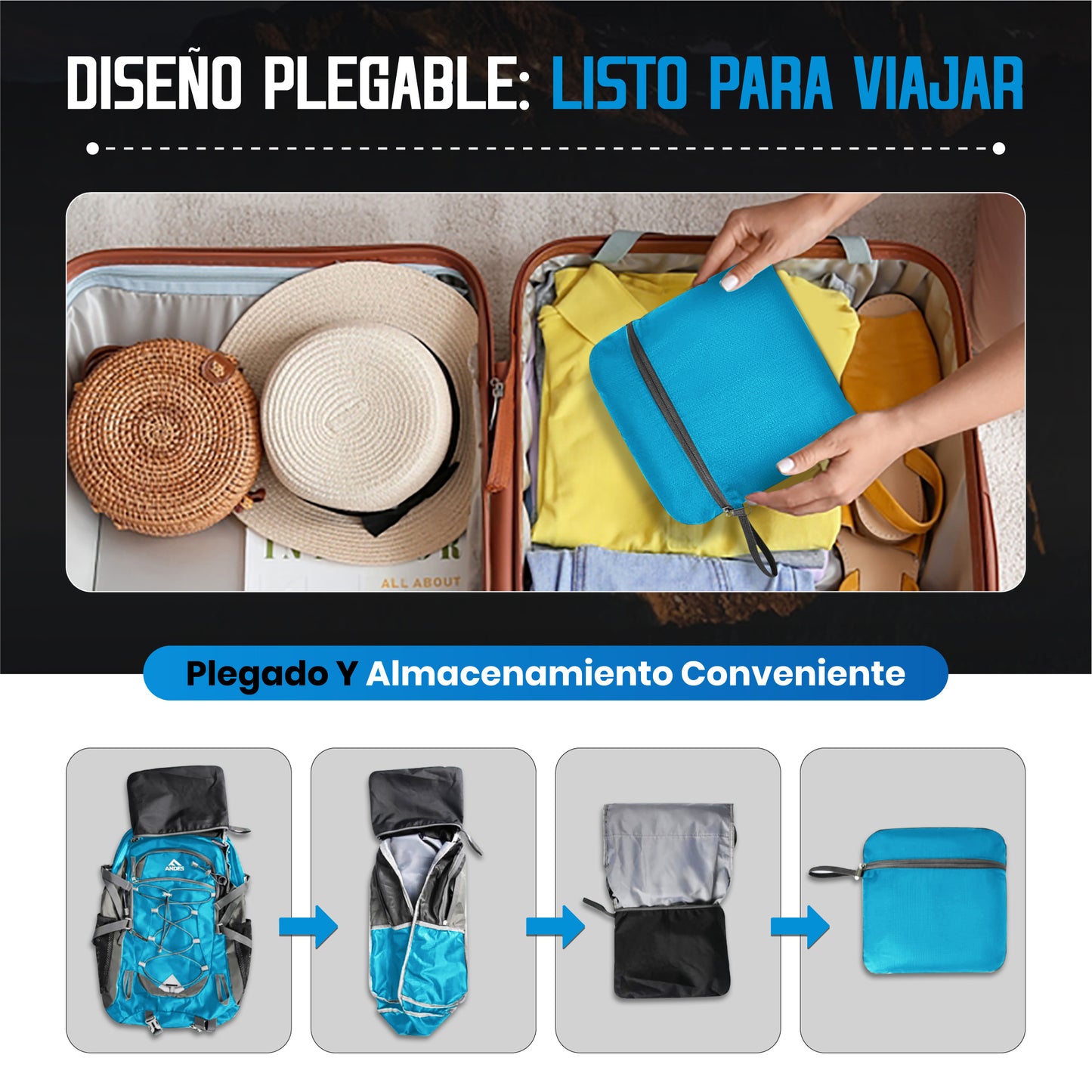 MOCHILA DE SENDERISMO 40L